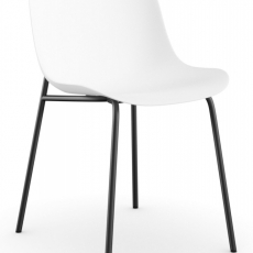 Židle Filuet (SET 2ks), bílá/černá - 4