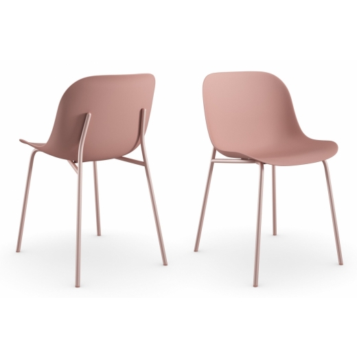 Židle Filuet (SET 2ks), růžová - 1