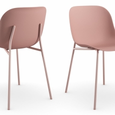 Židle Filuet (SET 2ks), růžová - 1