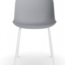 Židle Filuet (SET 2ks), šedá/bílá - 2