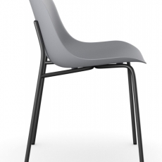 Židle Filuet (SET 2ks), šedá/černá - 3