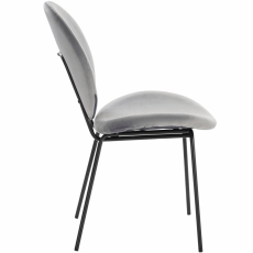 Židle Heler (SET 2 ks), šedá - 4
