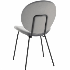 Židle Heler (SET 2 ks), šedá - 6
