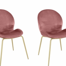 Židle Herbal (SET 2 ks), růžová - 2