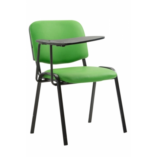 Židle s odklápěcím stolkem Dekan, zelená - 1