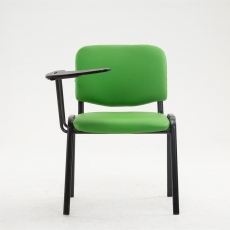 Židle s odklápěcím stolkem Dekan, zelená - 2
