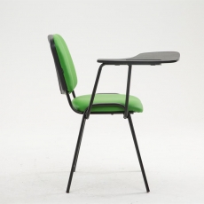 Židle s odklápěcím stolkem Dekan, zelená - 3