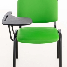 Židle s odklápěcím stolkem Dekan, zelená - 5