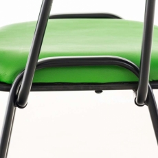 Židle s odklápěcím stolkem Dekan, zelená - 9