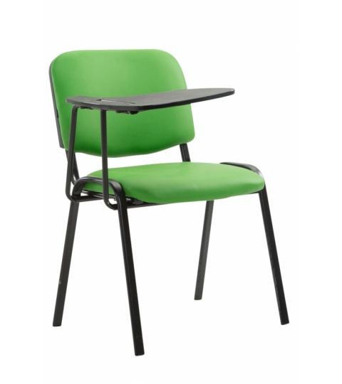 Židle s odklápěcím stolkem Dekan, zelená