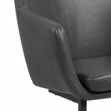 Židle s pérovou konstrukcí Marte, šedá - 6