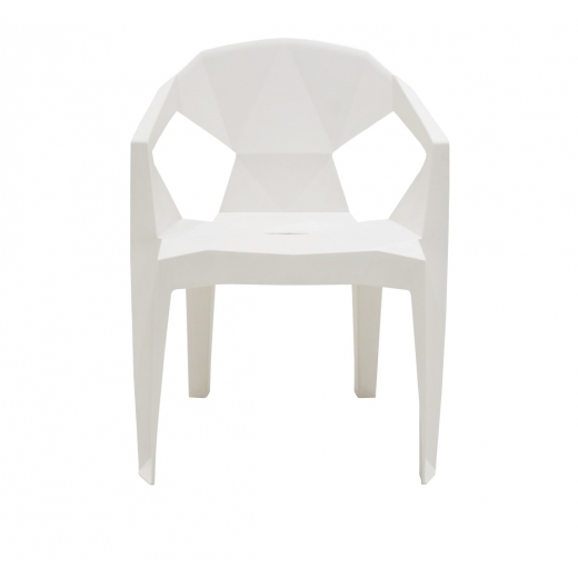 Židle s područkami Sissa, bílá - 1