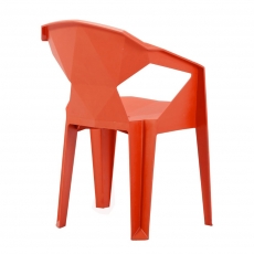 Židle s područkami Sissa, oranžová - 3