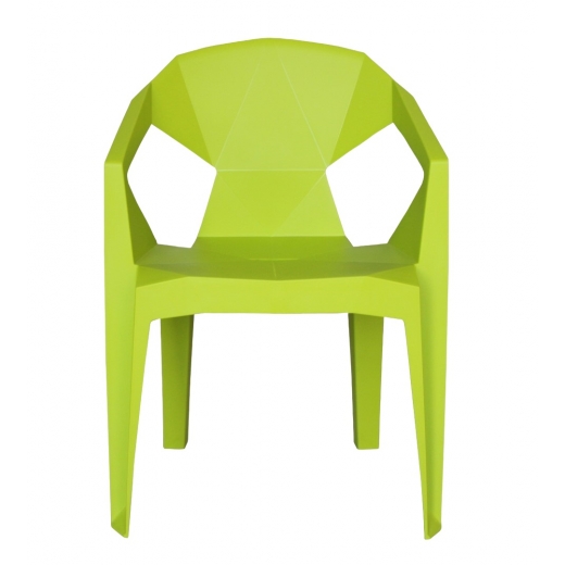 Židle s područkami Sissa, zelená - 1