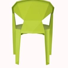 Židle s područkami Sissa, zelená - 3