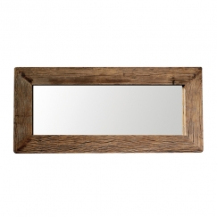 Zrkadlo z recyklovaného dreva Woodsen, 130 cm