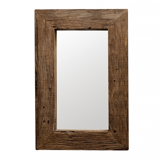 Zrkadlo z recyklovaného dreva Woodsen, 90 cm - 1