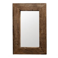 Zrkadlo z recyklovaného dreva Woodsen, 90 cm - 1