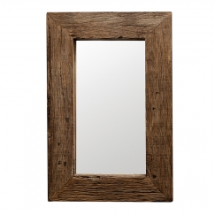 Zrkadlo z recyklovaného dreva Woodsen, 90 cm