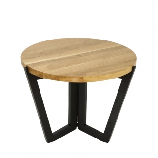 Konferenční stolek Mollen, 60 cm, černá/dub
