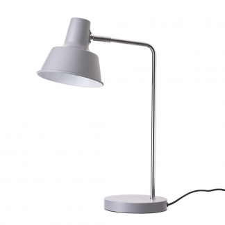 Stolná lampa NewYork, 52 cm, sivá