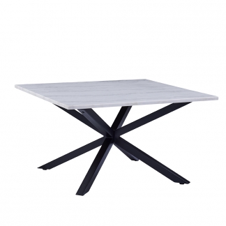 Konferenční stolek Skyline, 80 cm, mramor/černá