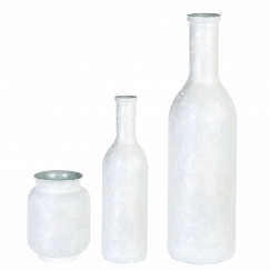 Lucerna Myra, 26 cm, biela / strieborná