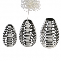 Váza Brad, 25 cm, strieborná