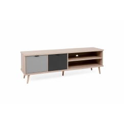 Tv stolek Sida, 180 cm, dub / šedá