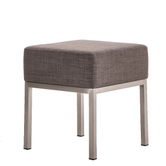 Taburetka / stolička s nerezovou podnožou Malaga textil