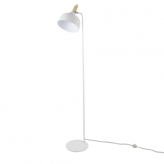 Stojací lampa kovová Acky, 160 cm, bílá