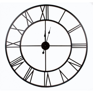 Nástenné hodiny Old Style, 100 cm, čierna