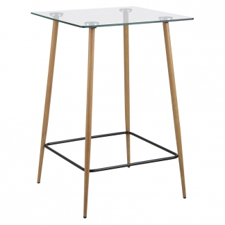 Barový stôl sklenený Wanda, 70 cm