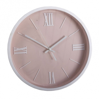 Nástenné hodiny Roman, 36 cm, ružová