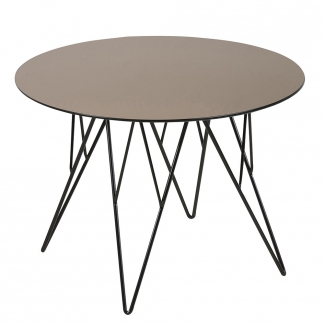 Konferenční stolek Stark, 55 cm, sklo bronz