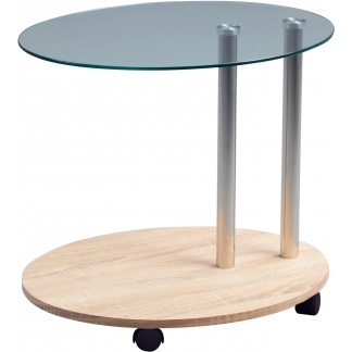 Konferenční / odkládací stolek na kolečkách Kira, 52 cm