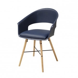 Jídelní židle Riva (SET 4 ks), modrá