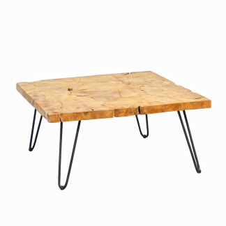 Konferenční stolek teakový Lars, 80 cm