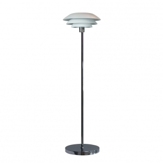 Podlahová lampa DL31, 133 cm, bílá