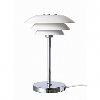 Stolná lampa DL20, 30 cm, biela