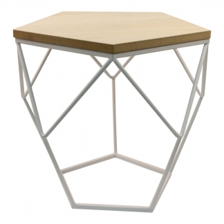 Odkládací stolek Lexxi, 36,5 cm, bílá