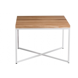 Konferenční stolek Besk, 60 cm, dub/bílá