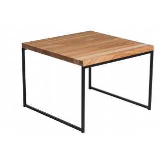 Konferenční stolek Kirse, 60 cm, třešeň/černá