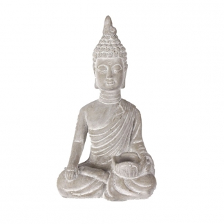 Čajový svietnik Budha, 34,5 cm, betón