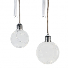 Dekorativní LED lampa Sphere, 12 cm, čirá
