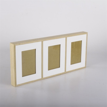 Nástěnný rámeček pro 3 fotky Frame, 52 cm, bílá - 1