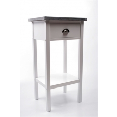 Odkládací stolek s betonovou deskou Hugo, 75 cm