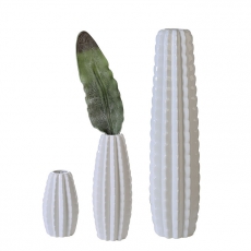 Váza porcelánová podlahová Mexico, 78 cm, bílá